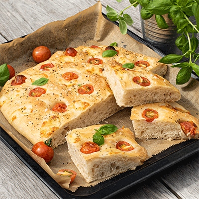 Focaccia Mit Tomaten Und Mozzarella - Küchenmomente