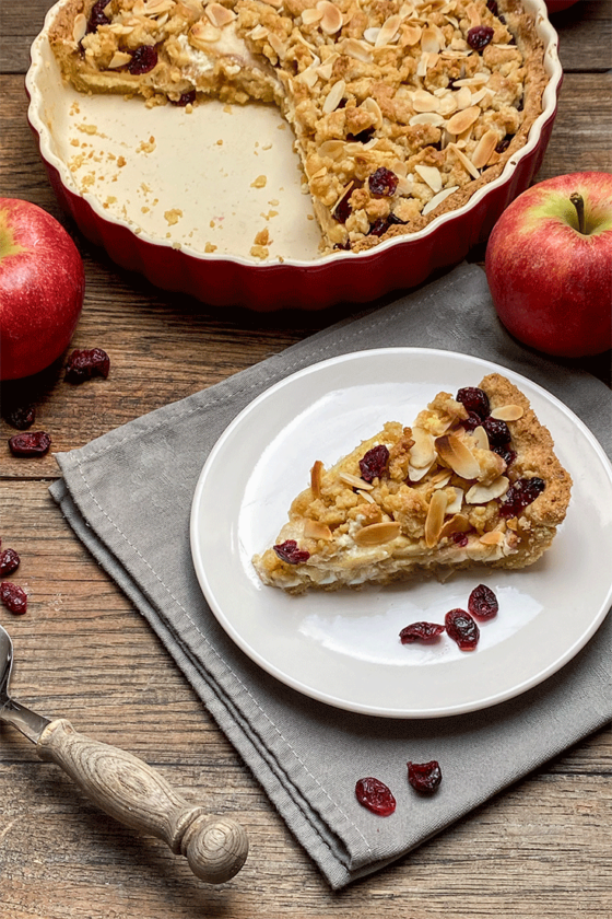 Apfel-Cranberry-Tarte - Küchenmomente